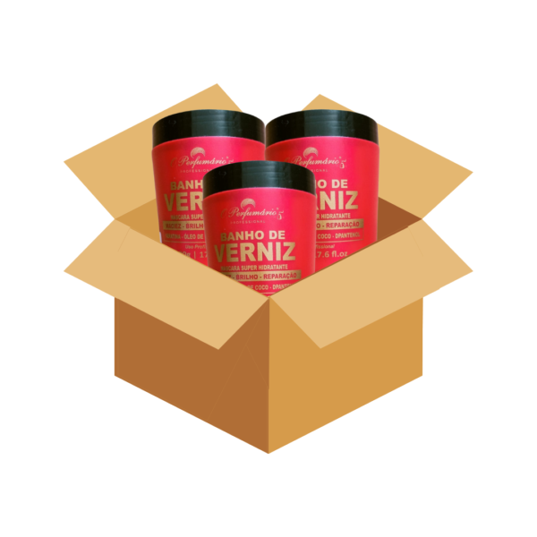 0002CX – Caixa com 5 Banho de Verniz Máscara Super Hidratante - 500g cada