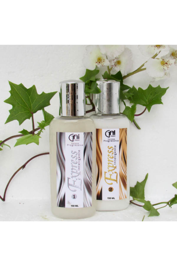 0010 - Kit Escova Progressiva Express Inteligente – Gai Cosméticos (Passo 1 e 2) – 150ml cada