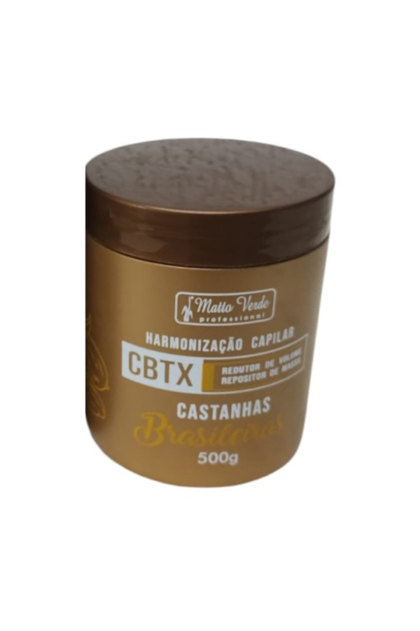 0012CX - Caixa com 5 Harmonização Capilar CBTX Castanhas Brasileiras – Matto Verde Professional - 500g cada - Imagem 2